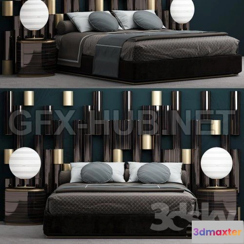 1071328 - A bed of my design dashboards by Gogolov Artem 3d model - 204885