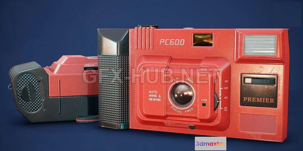 1181900 - PBR Game 3D Model - 1986 PC600 Premier Camera
