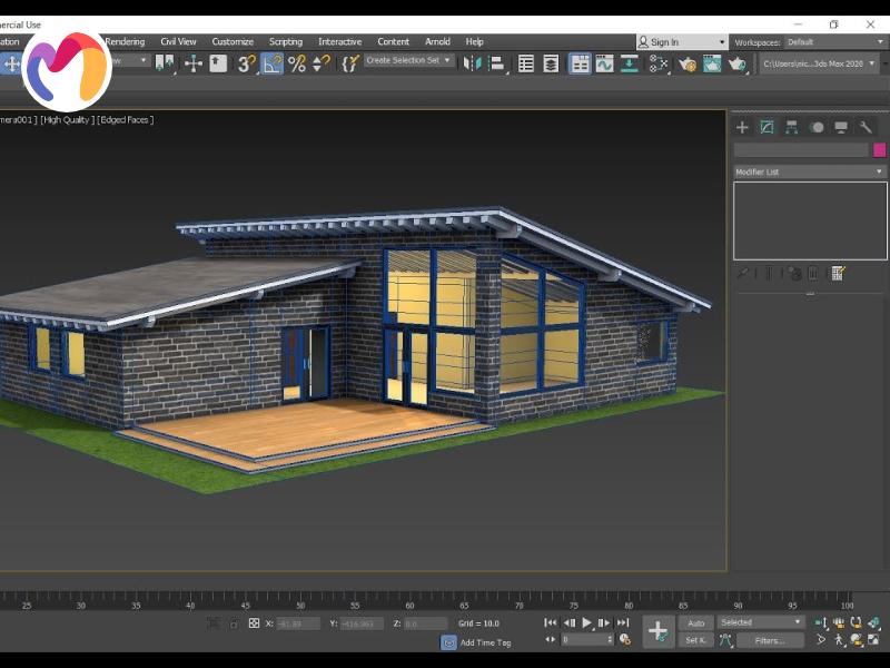 A 3D modeling program designed for architectural visualization is called Autodesk 3ds Max.