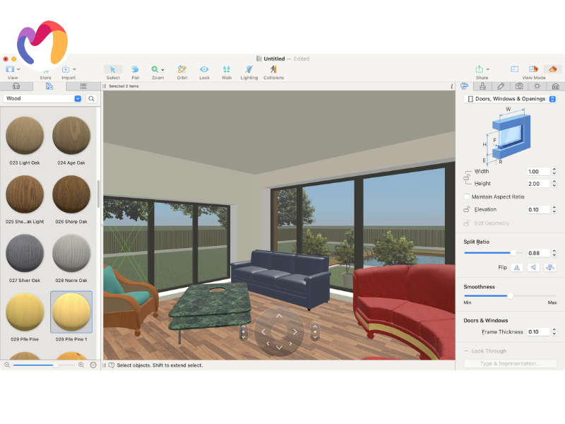 A 3D modeling program designed for AI-powered material capture is Adobe Substance 3D Sampler.