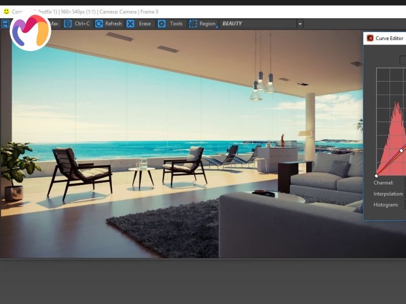 A 3D rendering program called Corona Renderer was created specifically for architectural visualization.