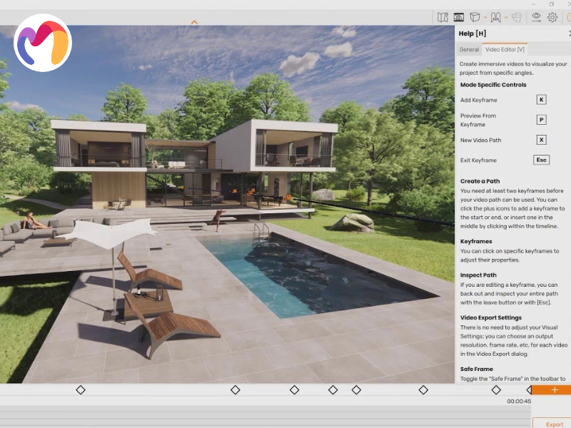 Enscape is a 3D rendering program designed to visualize architecture in real time.