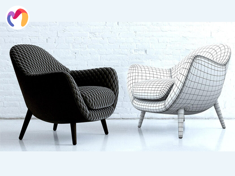 High poly 3D models have intricate details, complicated geometry, and take longer to process.