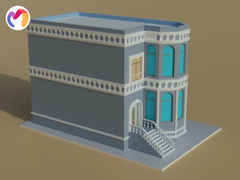 One kind of 3D modeling that creates mathematical representations of external geometries is surface modeling.