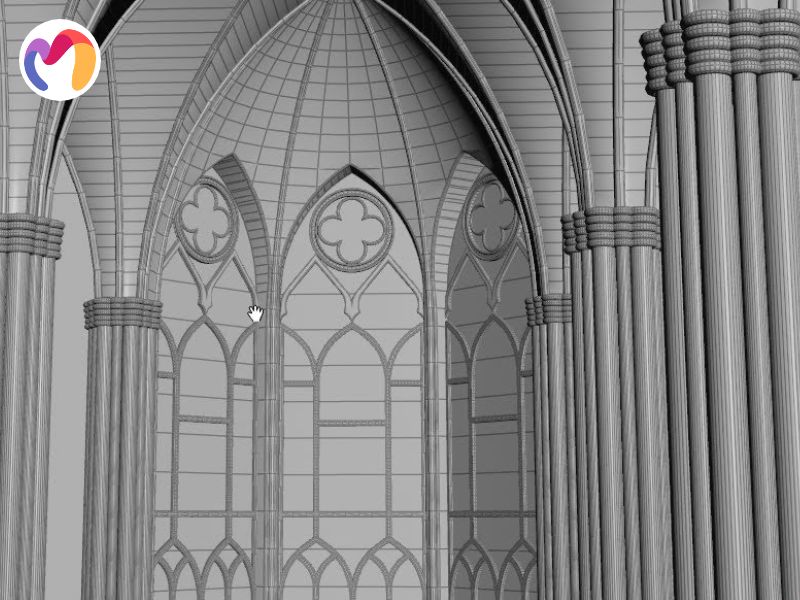 One kind of 3D modeling is called procedural modeling, which uses rule-based algorithms to produce geometric structures.