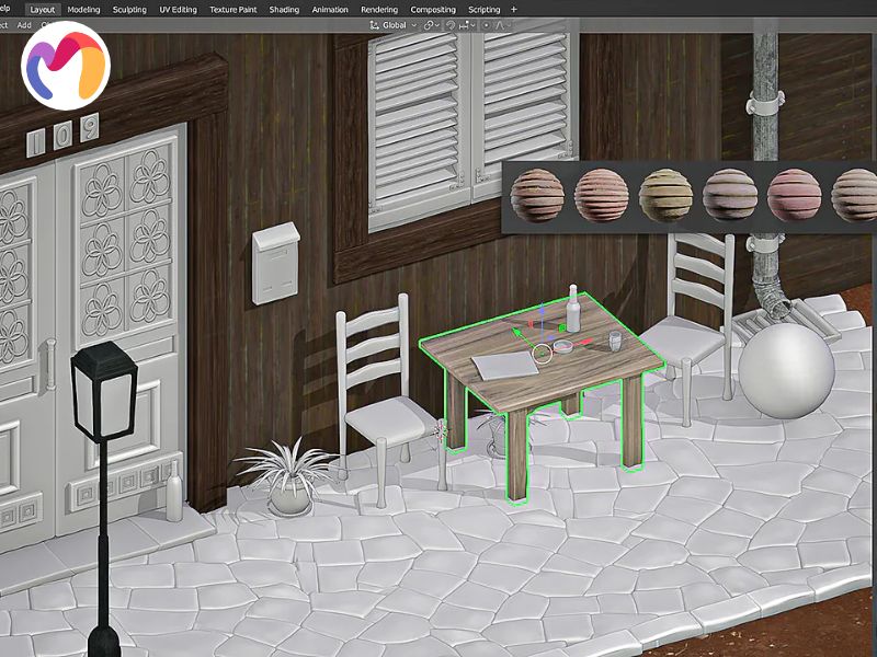 The technical process of applying surface materials and visual characteristics is known as 3D texturing.