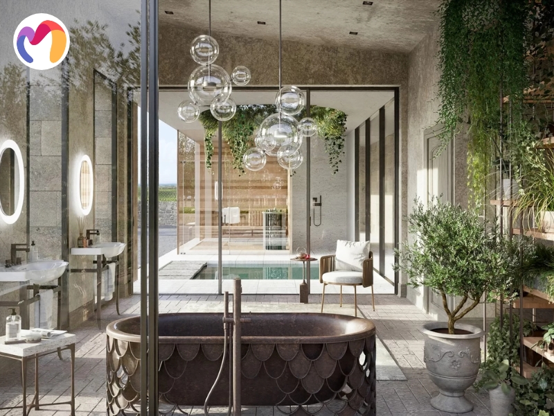 Final rendering generates 2D pixel images from 3D scenes that already contain defined materials