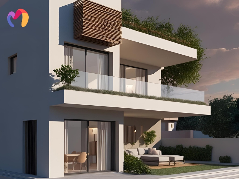 Materials and shading define how light interacts with surfaces, creating realistic visual effects in architectural models