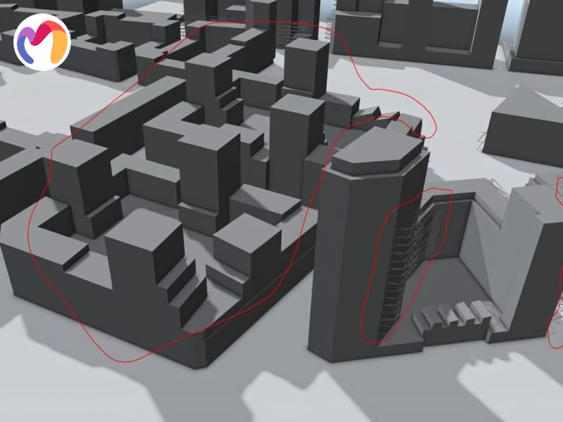 Box modeling uses simple shapes to create geometric foundations.