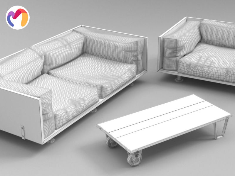 Using coarse polygon meshes, subdivision surfaces depict curved geometries.