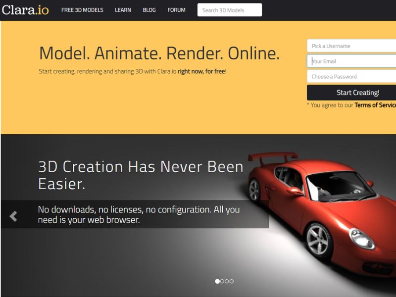 Clara.io enables artists everywhere to produce breathtaking content.