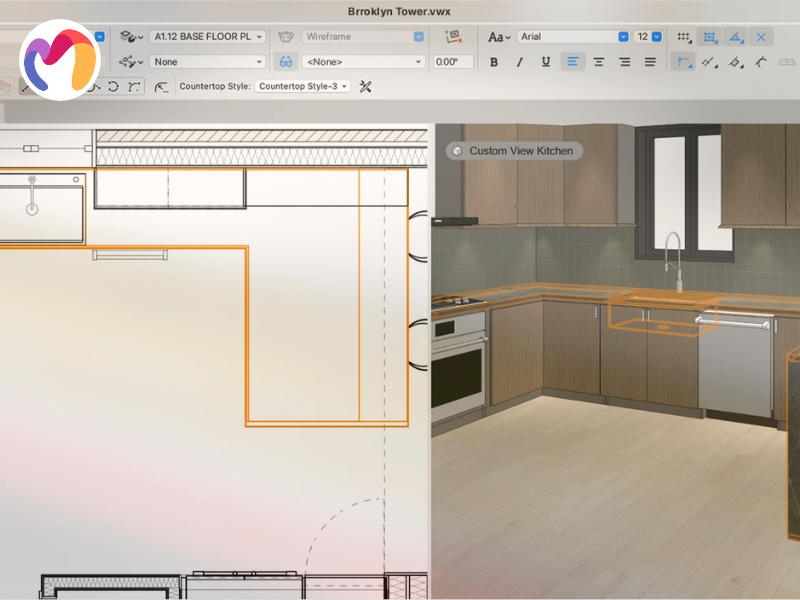The mathematical process of 3D modeling produces coordinate-based representations of object surfaces.