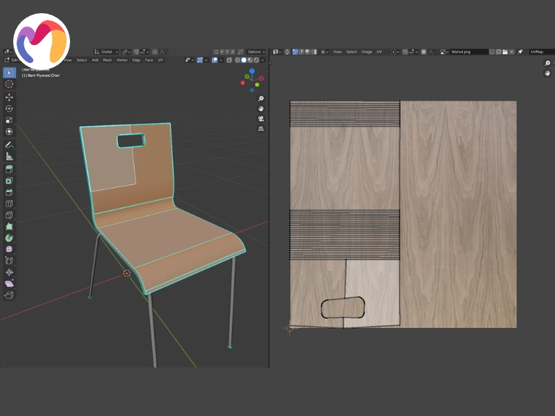 The process of UV mapping follows eight clear steps that guide a model from preparation to final texture application