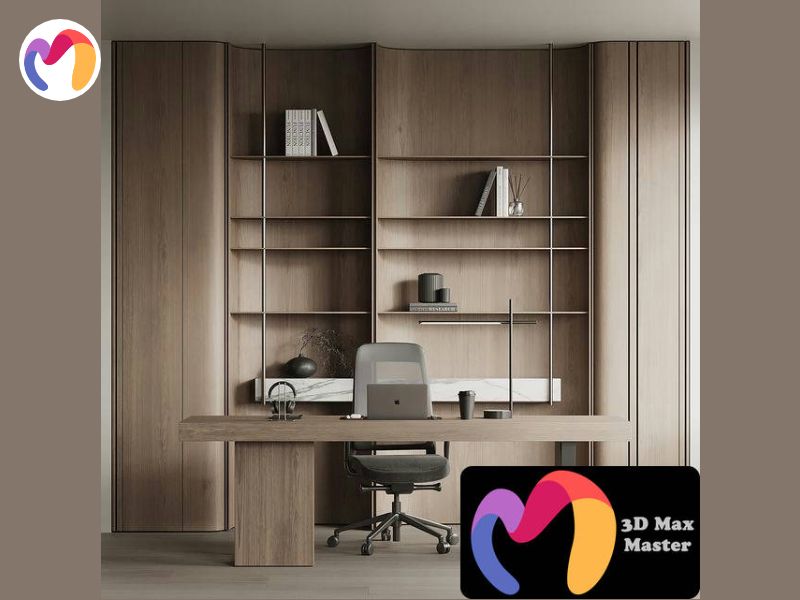 Shelving and rack models are designed for organizing office supplies