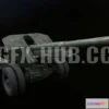 1181874 - PBR Game 3D Model - 152mm M-10 Howitzer