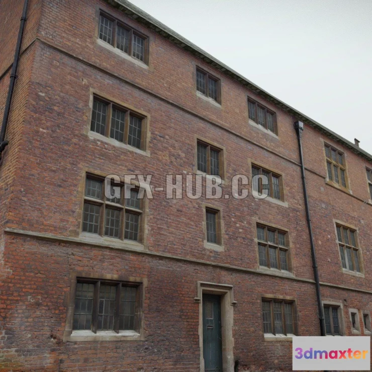 1181880 - PBR Game 3D Model - 17th Century Building