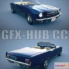 1181884 - PBR Game 3D Model - 1965 Ford Mustang Convertible
