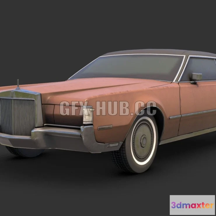 1181888 - PBR Game 3D Model - 1972 Lincoln Mark IV