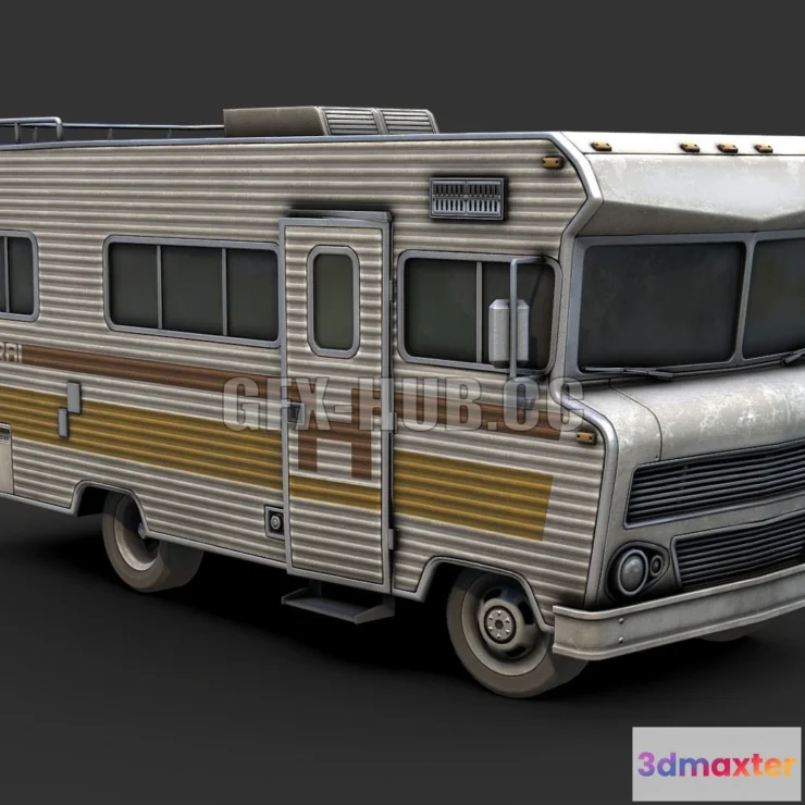 1181894 - PBR Game 3D Model - 1975 Motorhome