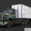 1181898 - PBR Game 3D Model - 1980s Semi Truck