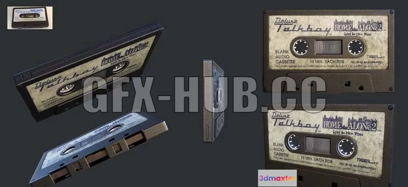 1181904 - PBR Game 3D Model - 1992 Tiger Deluxe Talkboy
