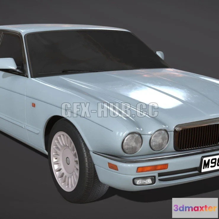 1181906 - PBR Game 3D Model - 1995 Jaguar XJ12 LWB (X305)