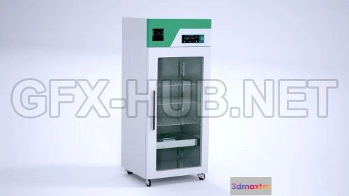 1181922 - PBR Game 3D Model - 3D Laboratory Refrigerator