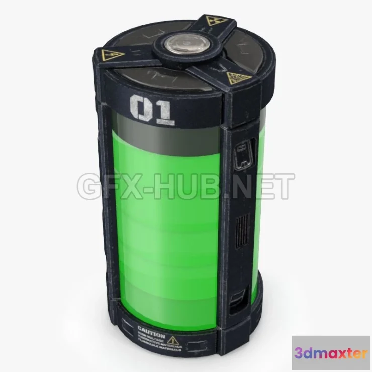 1181926 - PBR Game 3D Model - Sci-Fi Power Element (max 2013 Vray)