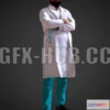 1181940 - PBR Game 3D Model - 3D Scan Man Doctor 026