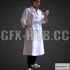 1181946 - PBR Game 3D Model - 3D Scan Woman Doctor 003