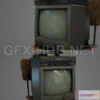 1181976 - PBR Game 3D Model - 90s TV setup