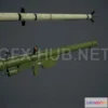 1181980 - PBR Game 3D Model - 9K32 Strela missile launcher