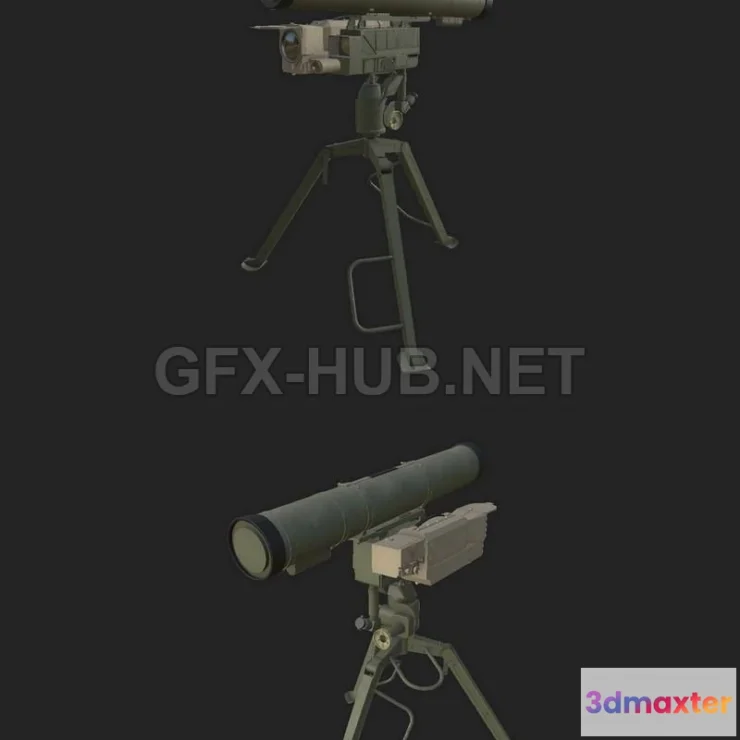 1181982 - PBR Game 3D Model - 9M133 Kornet