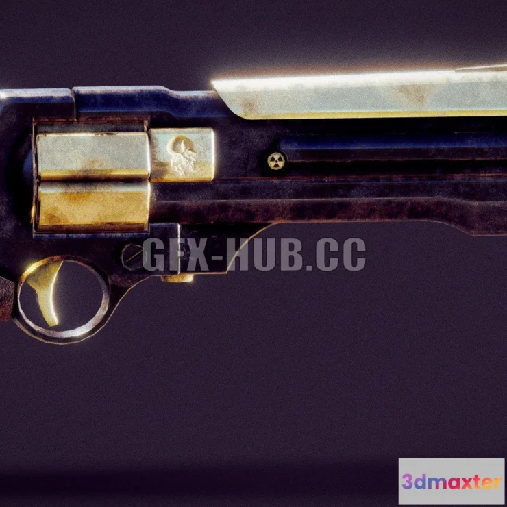 1181992 - PBR Game 3D Model - A Hero’s Revolver