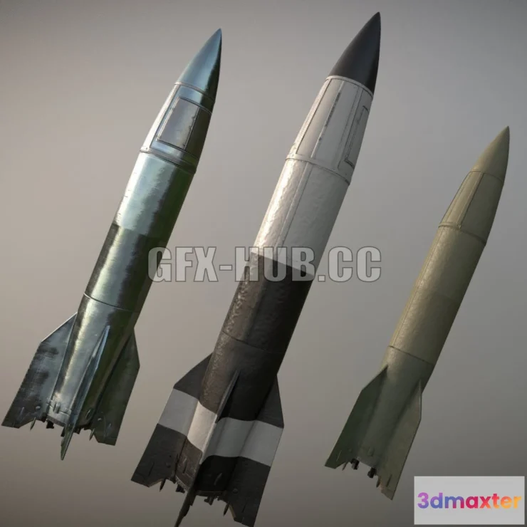 1182010 - PBR Game 3D Model - A4 (V-2) Rocket