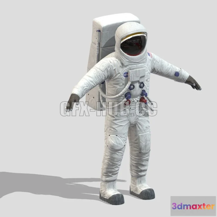 1182012 - PBR Game 3D Model - A7L Space Suit
