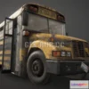 1182030 - PBR Game 3D Model - Abandoned School Bus