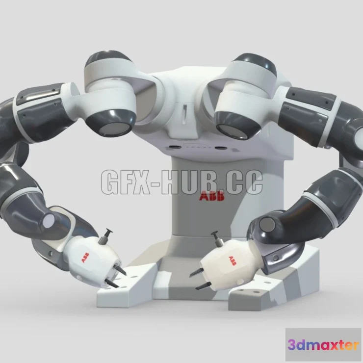 1182038 - PBR Game 3D Model - ABB Yumi Industrial Robot