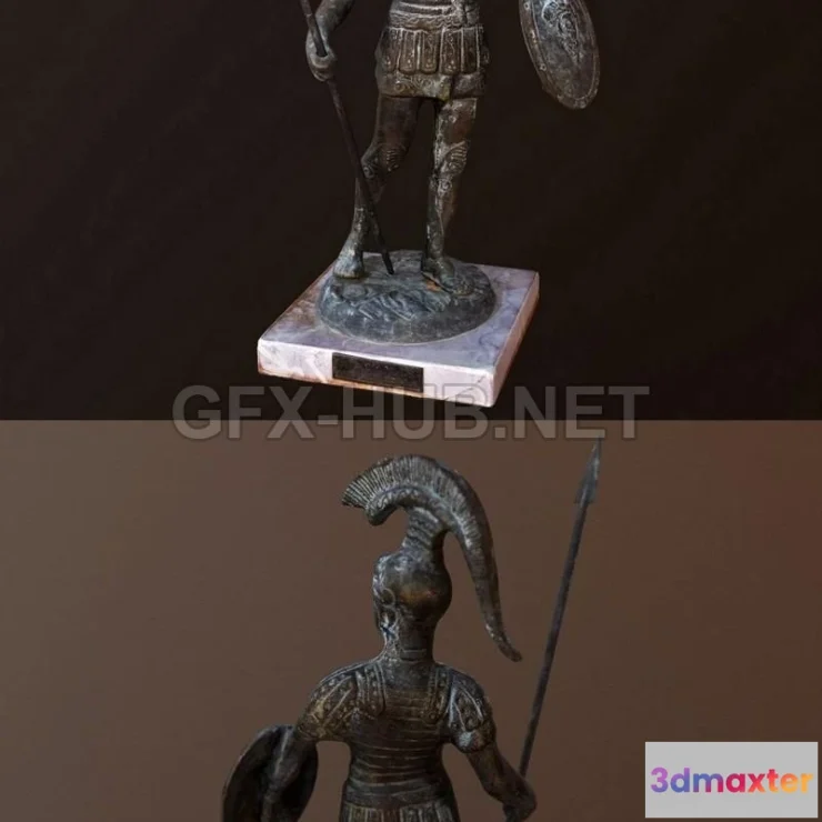 1182048 - PBR Game 3D Model - Achilles Statue