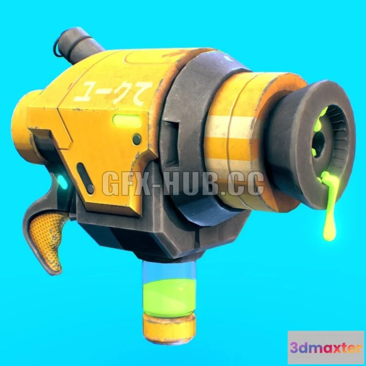 1182052 - PBR Game 3D Model - Acid Gun