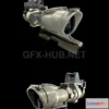 1182054 - PBR Game 3D Model - ACOG Scope