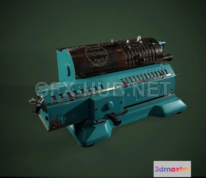 1182062 - PBR Game 3D Model - Adding machine