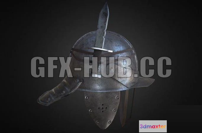 1182082 - PBR Game 3D Model - Adventurers Helmet