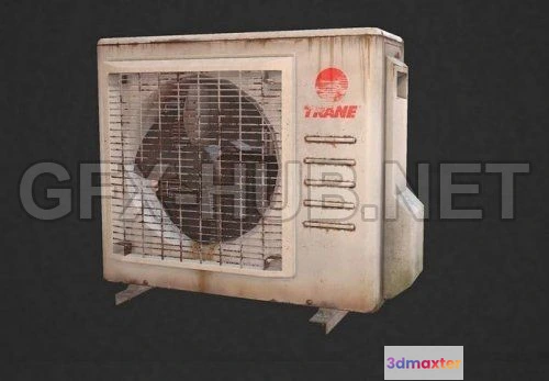 1182118 - PBR Game 3D Model - Air Condition PBR