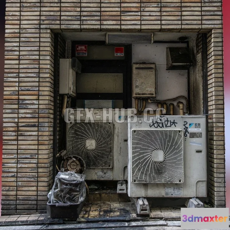 1182122 - PBR Game 3D Model - Air Conditioner Machines