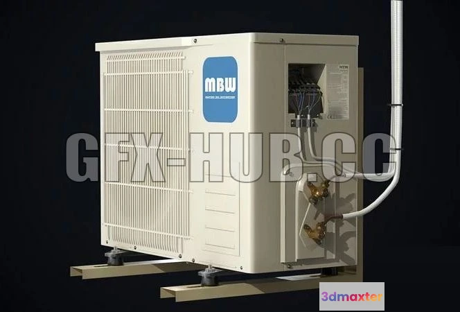 1182124 - PBR Game 3D Model - Air Conditioner