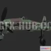 1182152 - PBR Game 3D Model - Airplane BV 155 B-1
