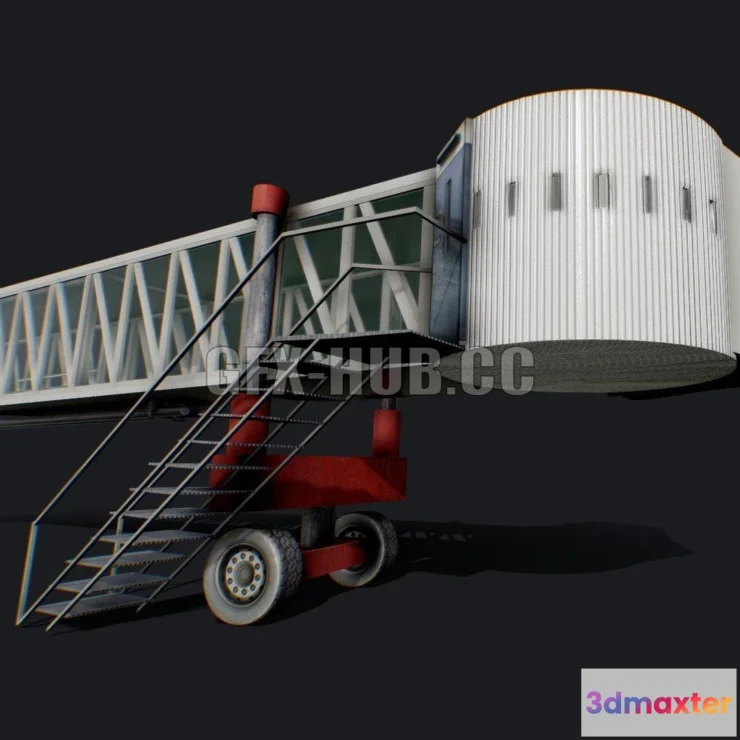 1182160 - PBR Game 3D Model - Airport Jetway