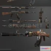 1182184 - PBR Game 3D Model - AKM - 1959