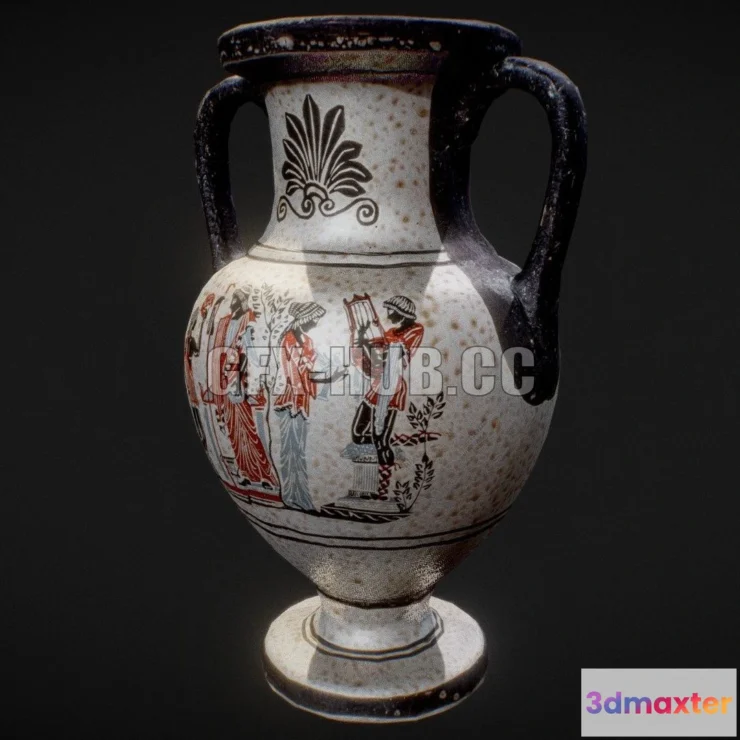 1182246 - PBR Game 3D Model - Amfora Vase